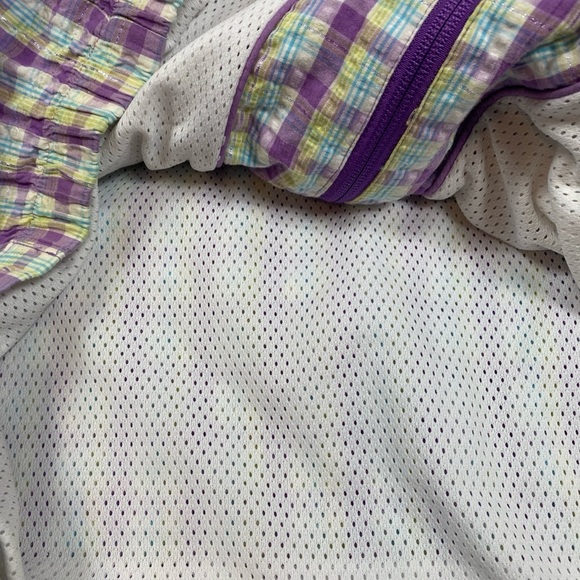 VTG Coogi Australia Purple Harrington Plaid Full Zip Jacket Classic Fit Sz 6/L - Picture 8 of 11